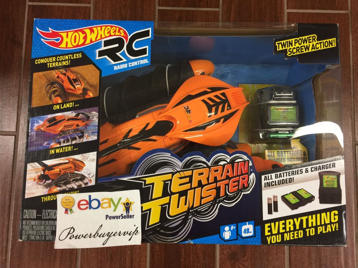 NEW Hot Wheels RC Terrain Twister, Orange by Mattel No Sales Tax - Click Image to Close